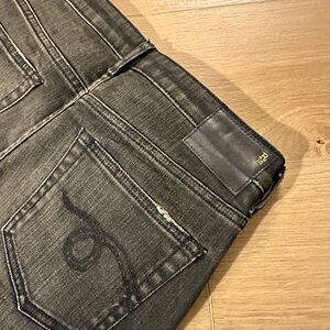 R13 Bikerboy pant Gray Denim Jeans